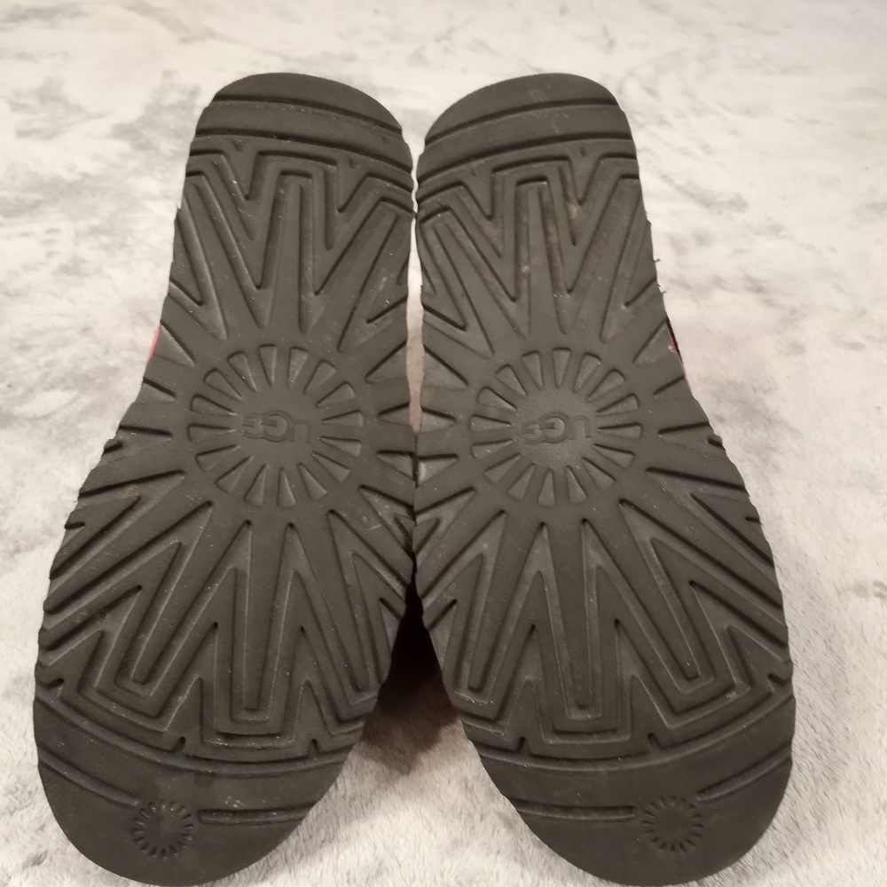 UGG Neumel Snapback Chukka Red Boots Sherpa Wool - Men’s Size 9 - Picture 14 of 16